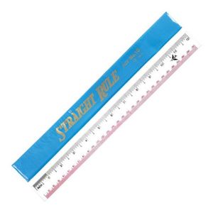 ไม้บรรทัด PVC ตราเครื่องบิน สีใส 12 นิ้ว